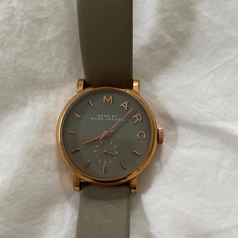 Marc Jacobs Rose Gold Leather Watch
